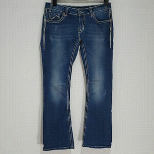ROCK & ROLL dark wash 30x32 rival low rise boot cut jeans